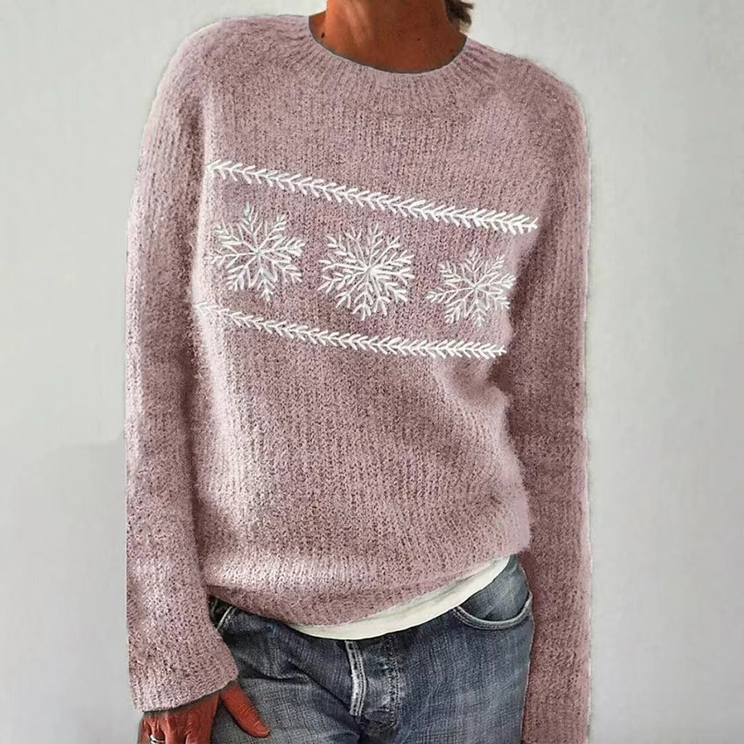 Round Neck Multicolor Loose Fashion Pullover Sweater