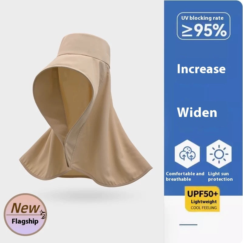 Shawl Sun Hat Plus-sized Sun Protection Foldable