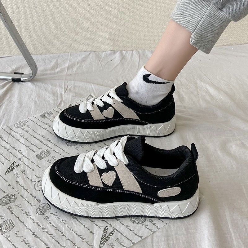 Women's Niche Platform Autumn Canvas Sneakers
