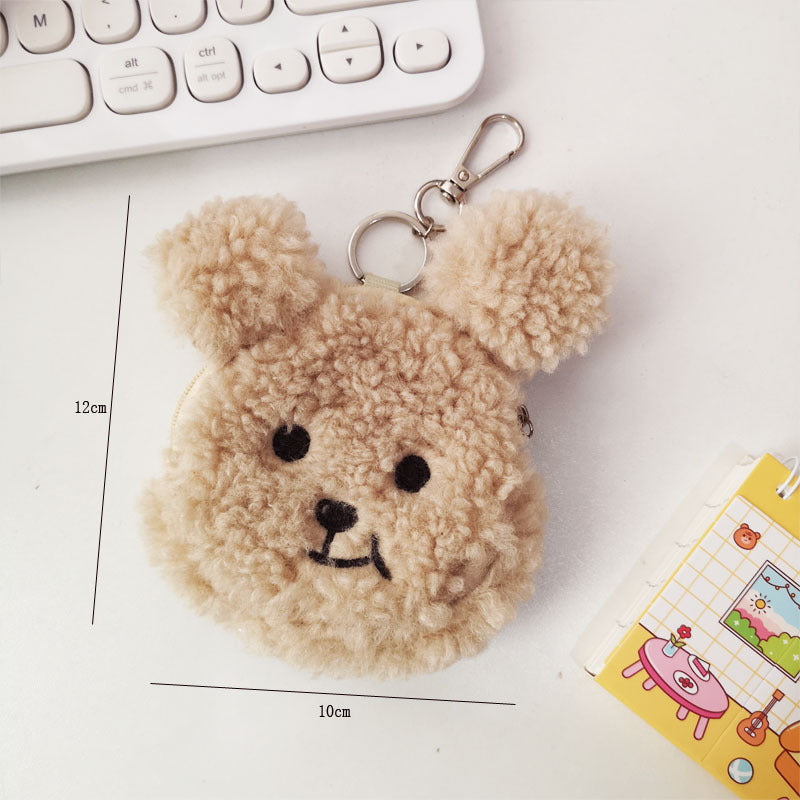 Bear Coin Purse Plush Pendant Keychain