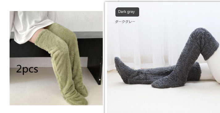 Winter Warm Cold Leg Knee Joint Cold-proof Stockings Home Floor Sleeping Socks