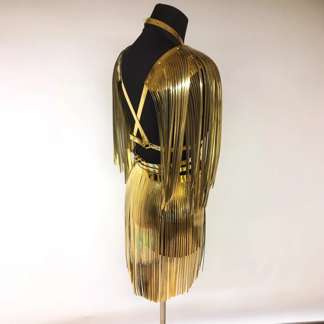 Nightclub Performance Tassel Shoulder Strap Shawl Ornament