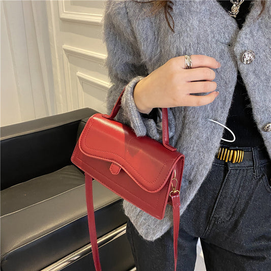 Crossbody Enkel Bærbar Lille Firkantet Taske