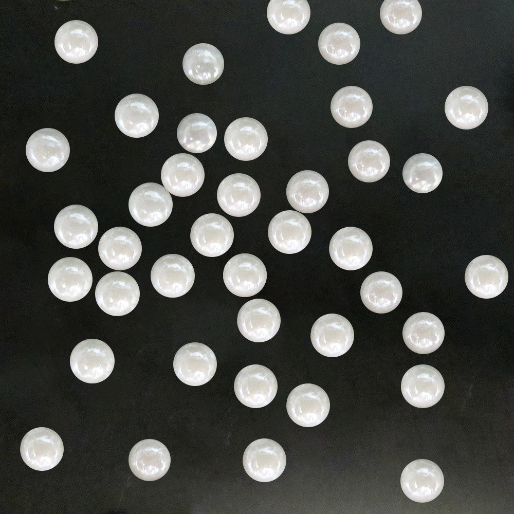 Plastic Flat Bottom Semicircle Pearl