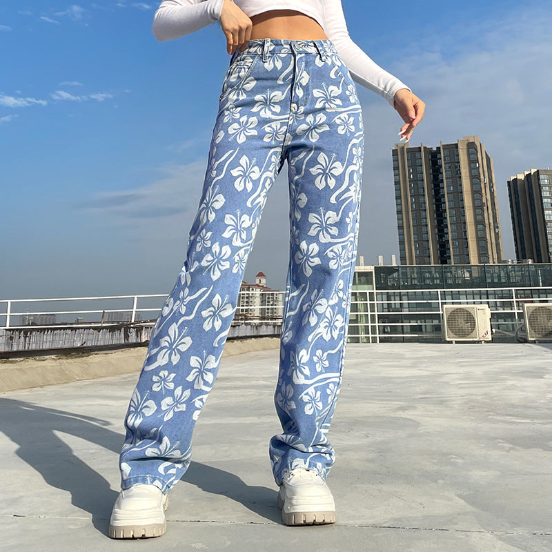 Fashion And Sweet Style Flower Pattern Personality