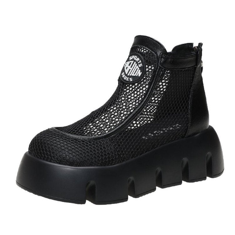Muffin Ultra-light Thick-soled White Martin Boots
