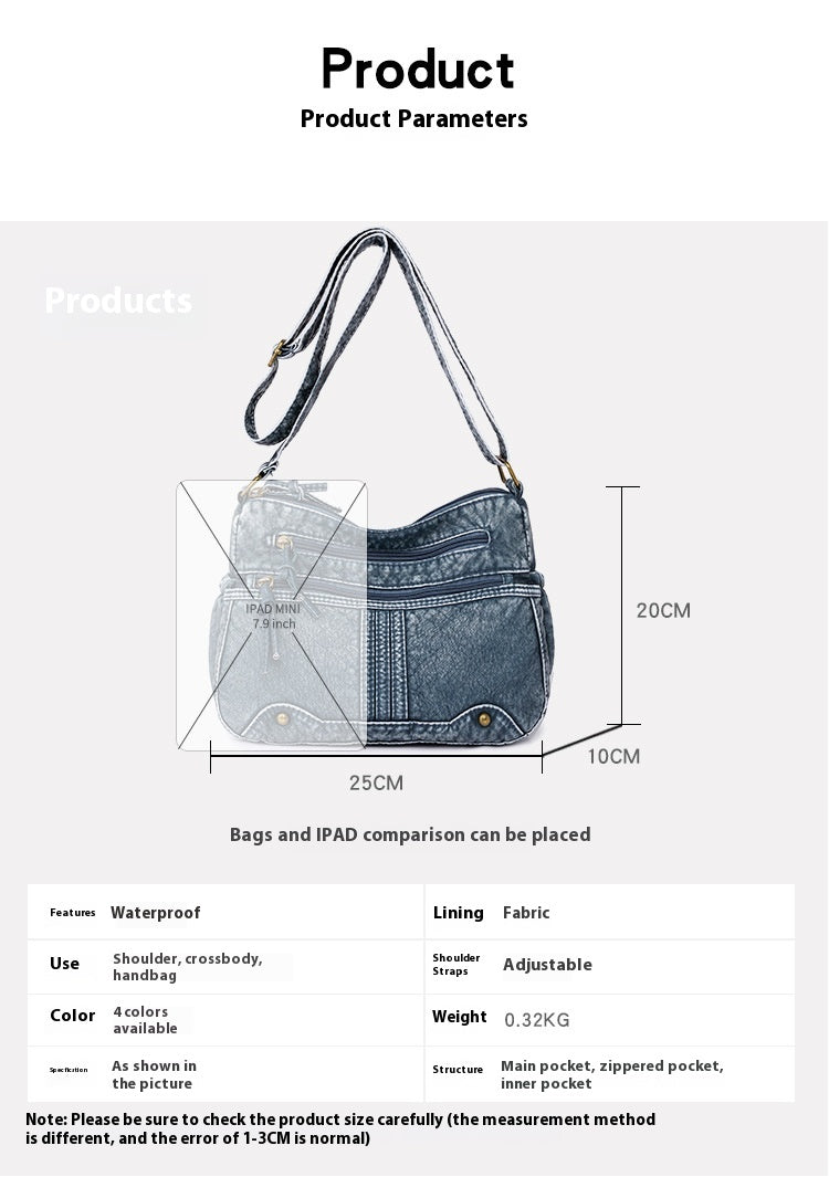 Fashionable All-match Shoulder Messenger Bag