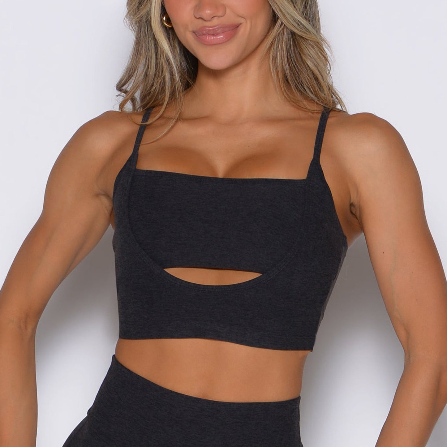 High-elastic Hollowed-out Fitness And Pilates Sports Bra