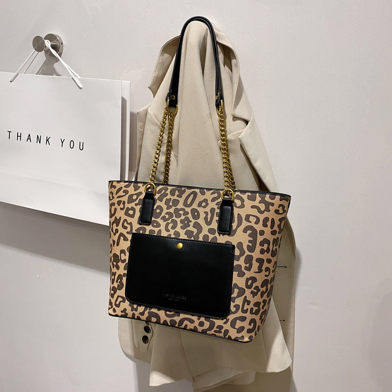 Leopard Print Autumn Shoulder Underarm Bag