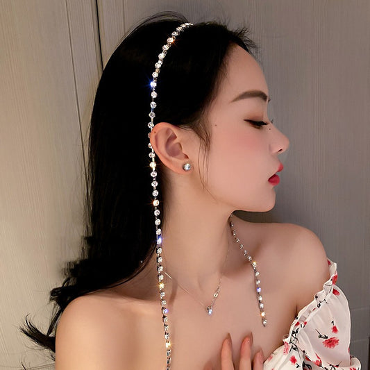 High-grade Diamond-encrusted Tassel Hairband