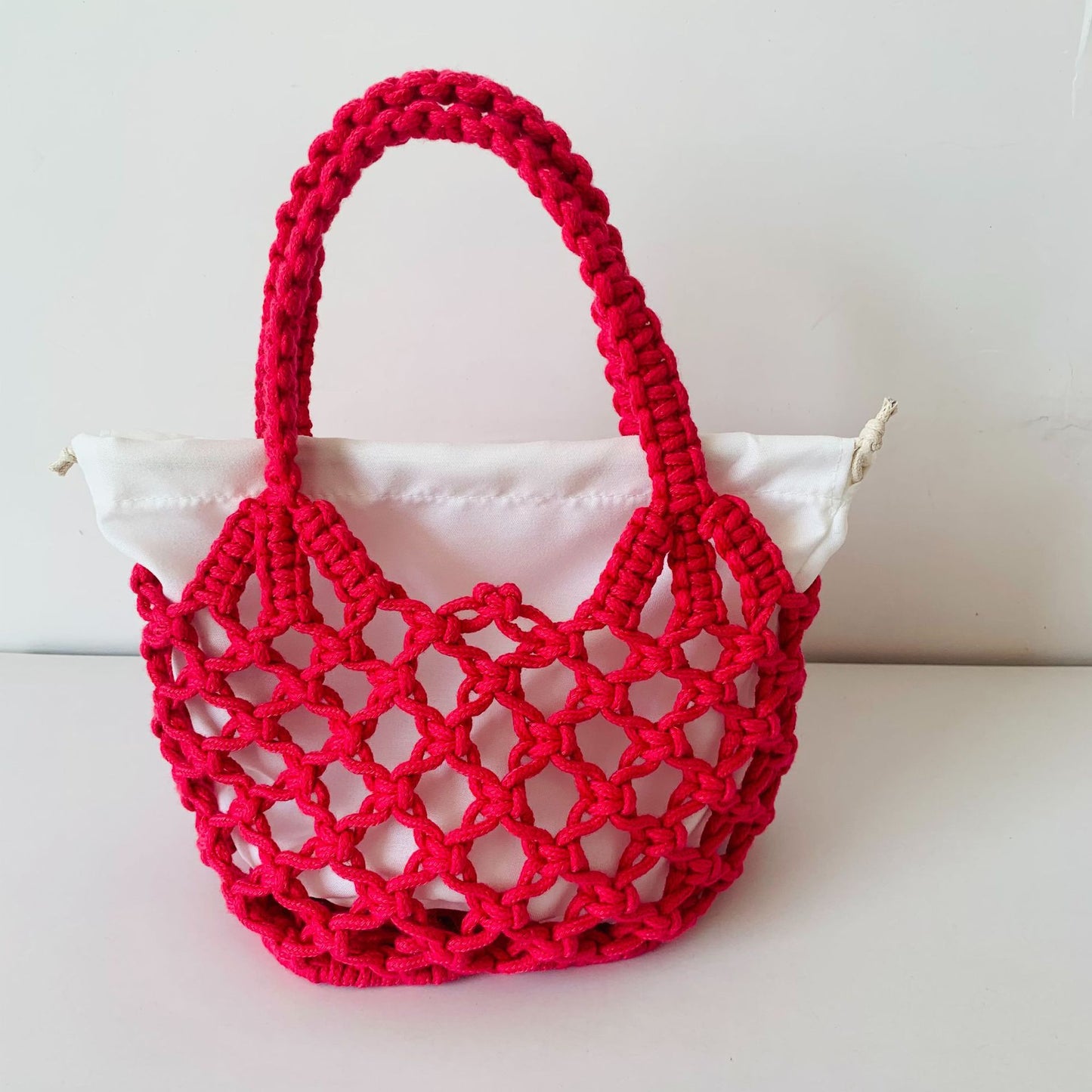 Weaving Hollow Women's Mori Style Portable Beach Bag
