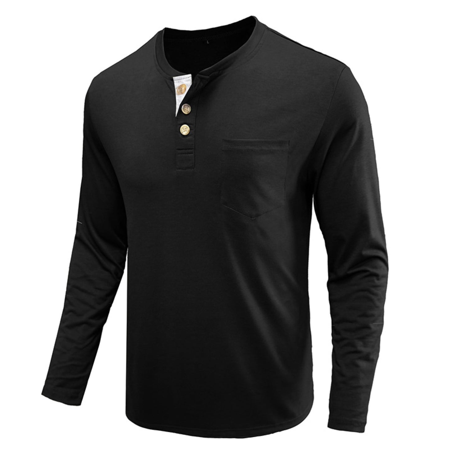 Men's Long Sleeve Round Neck T-shirt