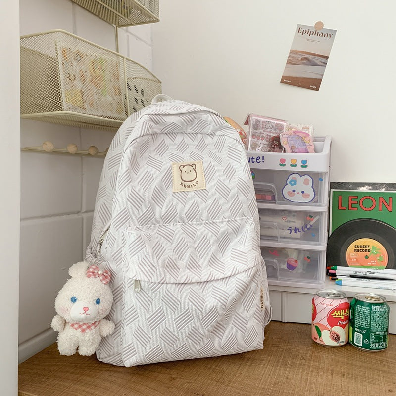 Japanese Backpack Junior High School Students Simple