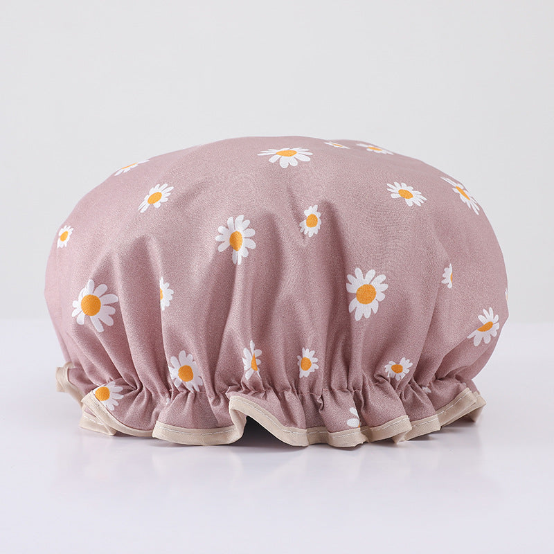 Double-layer Waterproof Shower Cap Disposable Hair