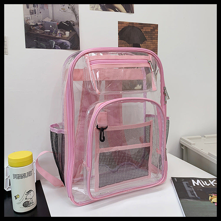 PVC Backpack Transparent Waterproof Backpack
