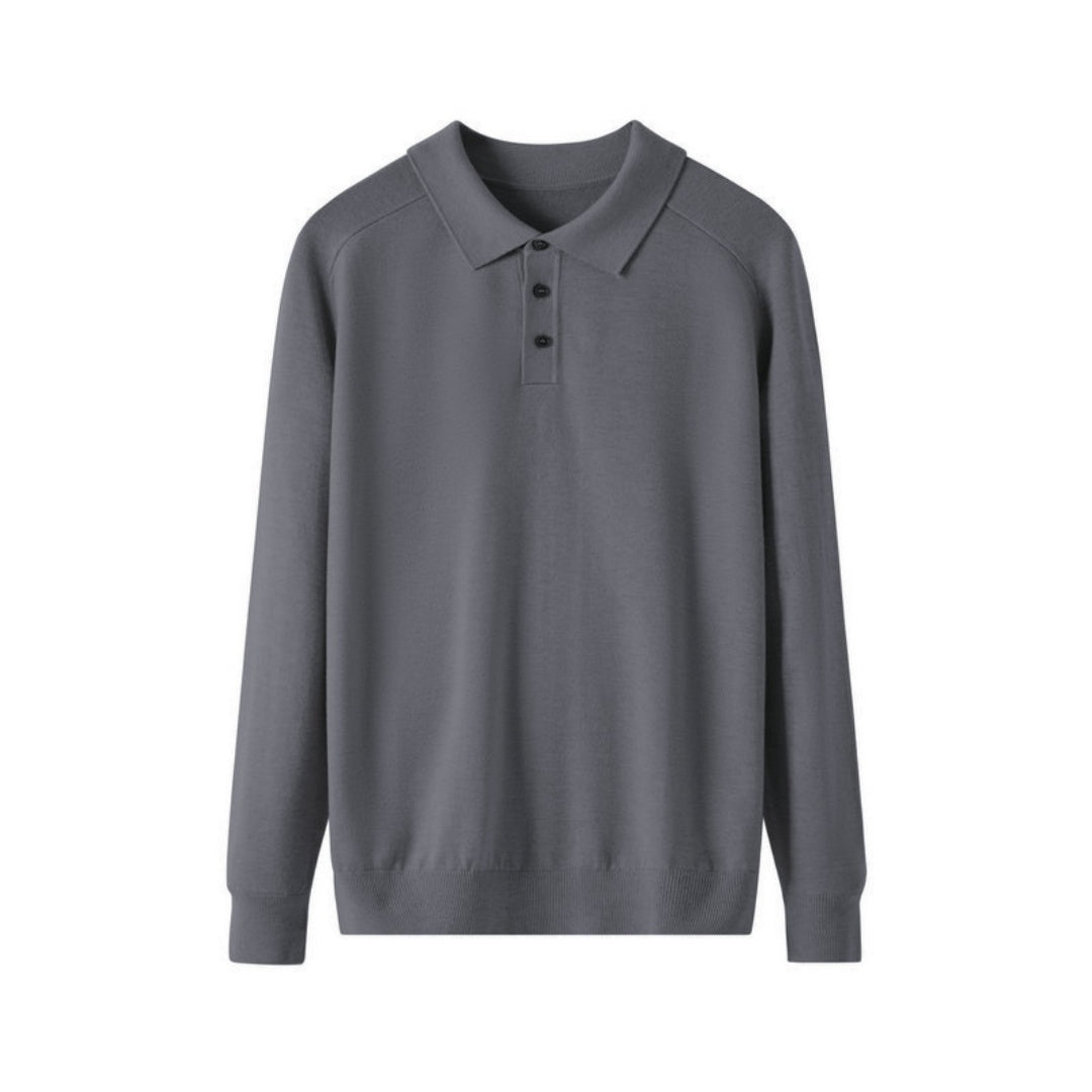 Men's Long-sleeved Sweater Lapel Comfortable All-match