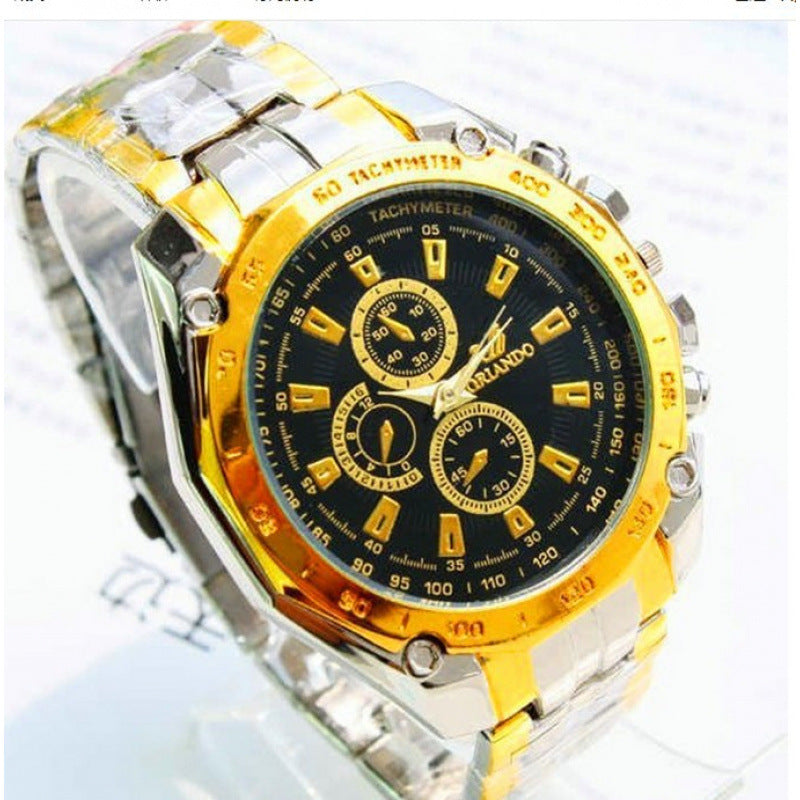Fashion Men's Steel Strap Watch