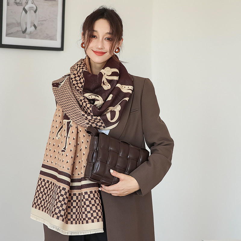 Women's Double Face Cashmere Scarf