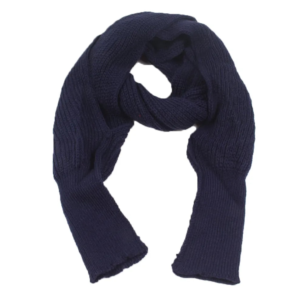 Women's knitted scarf with extended sleeves