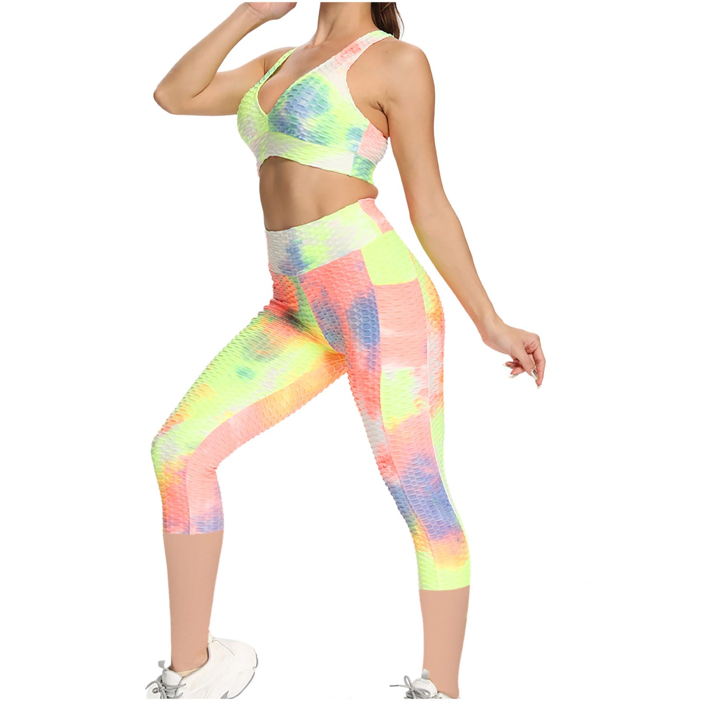 Cross-border European And American Foreign Trade New Style Yoga Pants Jacquard Pants