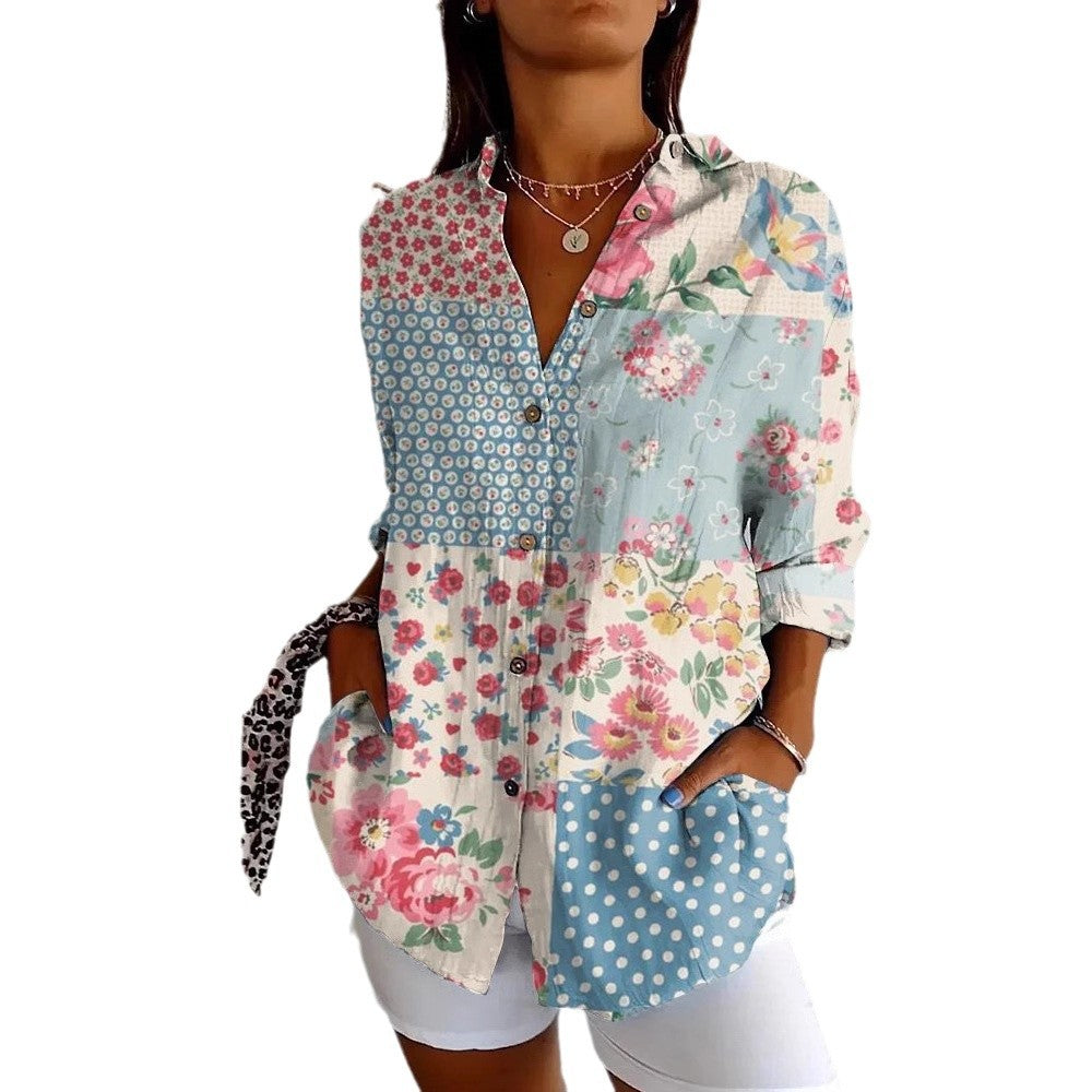 Digital Printing Long Sleeve Shirt Top 3D