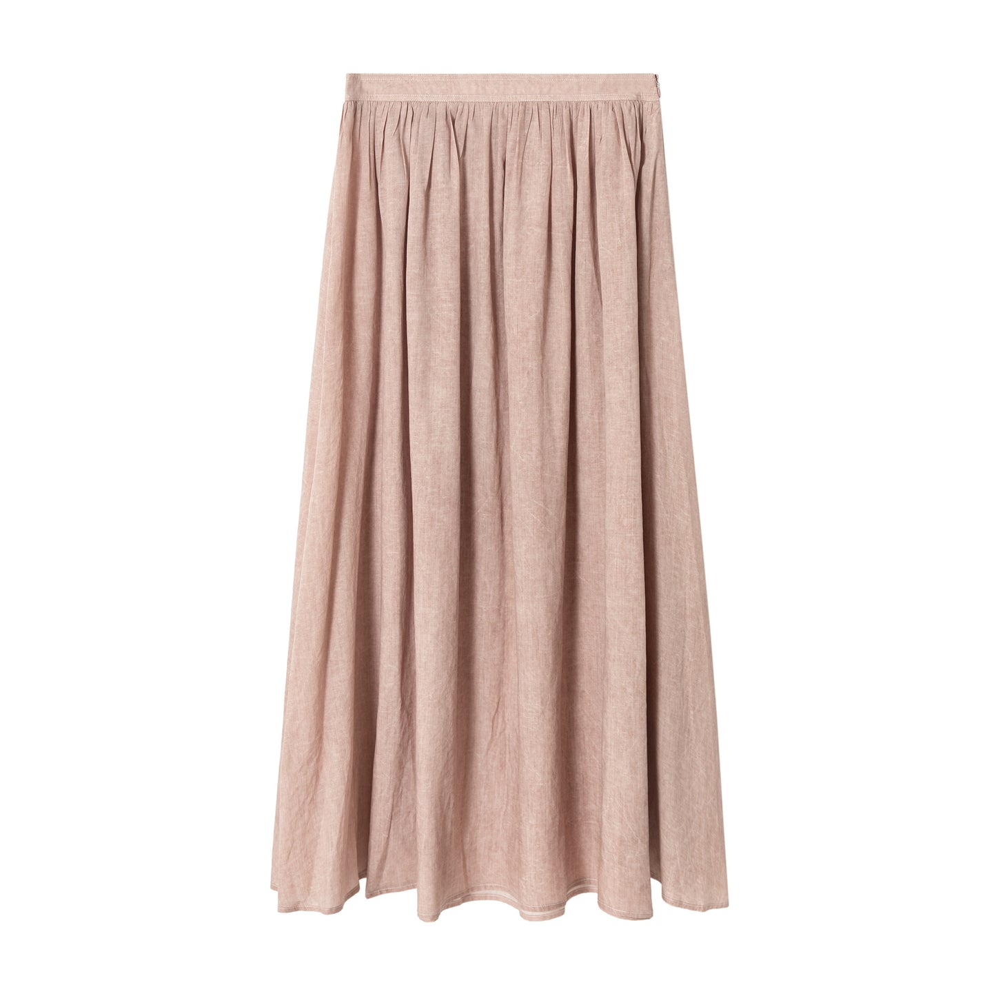 Tencel Linen Fried Color Bone Big Umbrella Skirt Version Pleated Skirt For Women