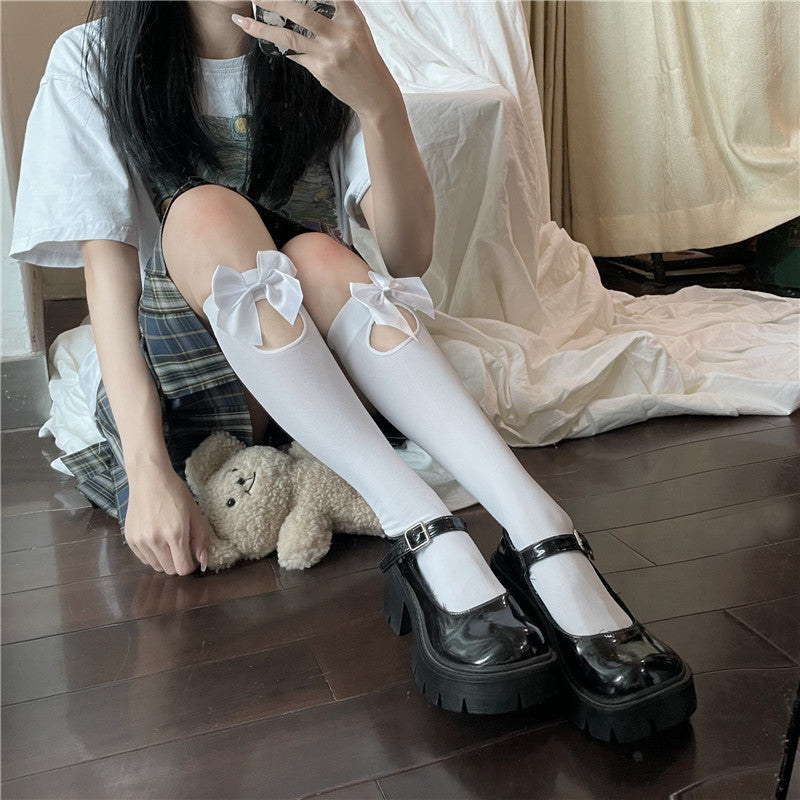 Lace Cutout JK Thigh-high Stockings