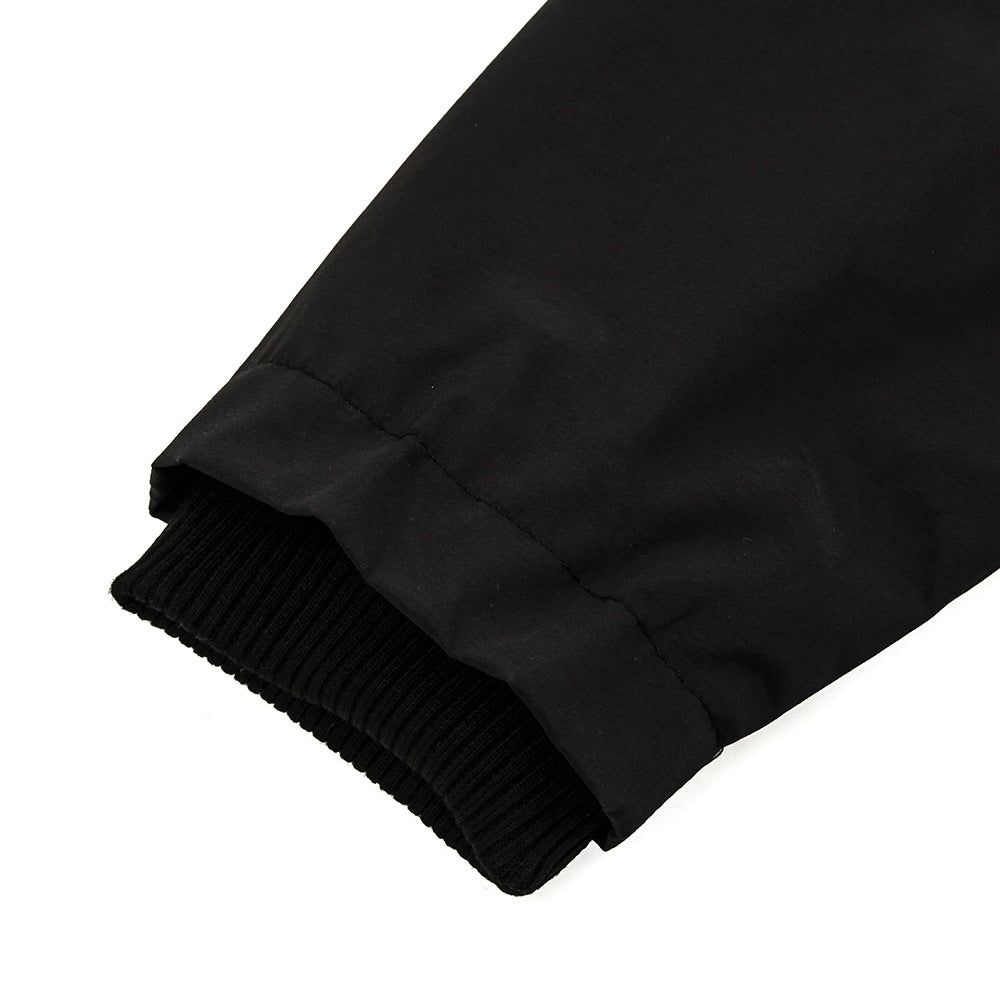 High Street Special-interest Design Zipper Windproof Shell Jacket Trench Coat