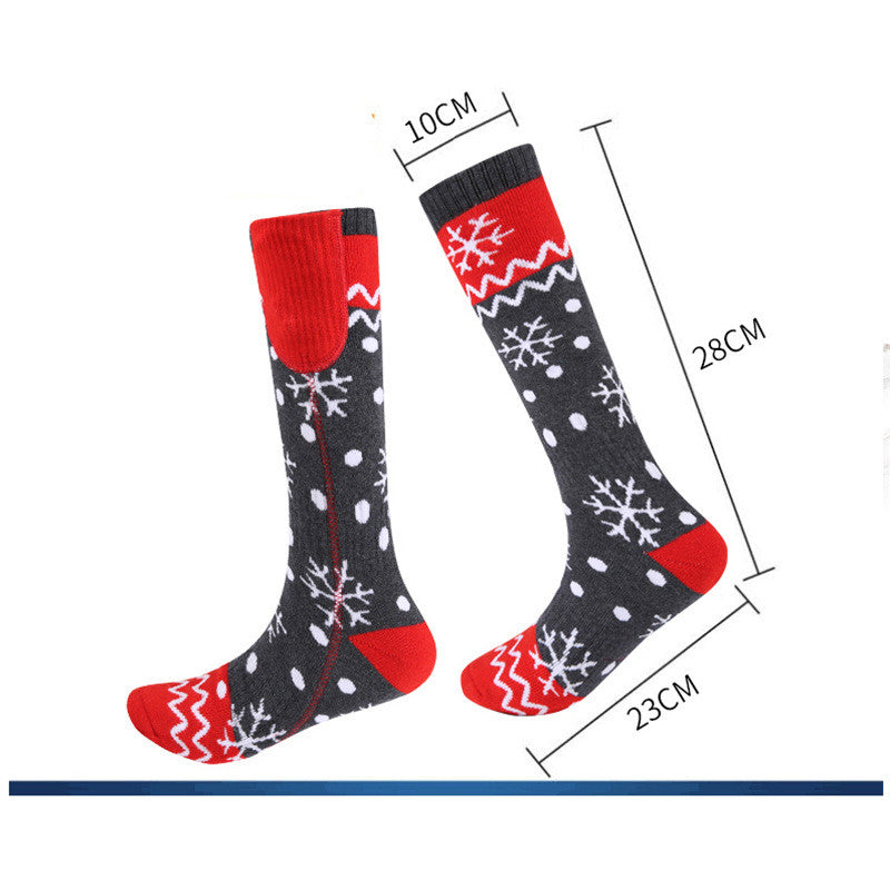 Outdoor Riding Ski Heating Socks USB