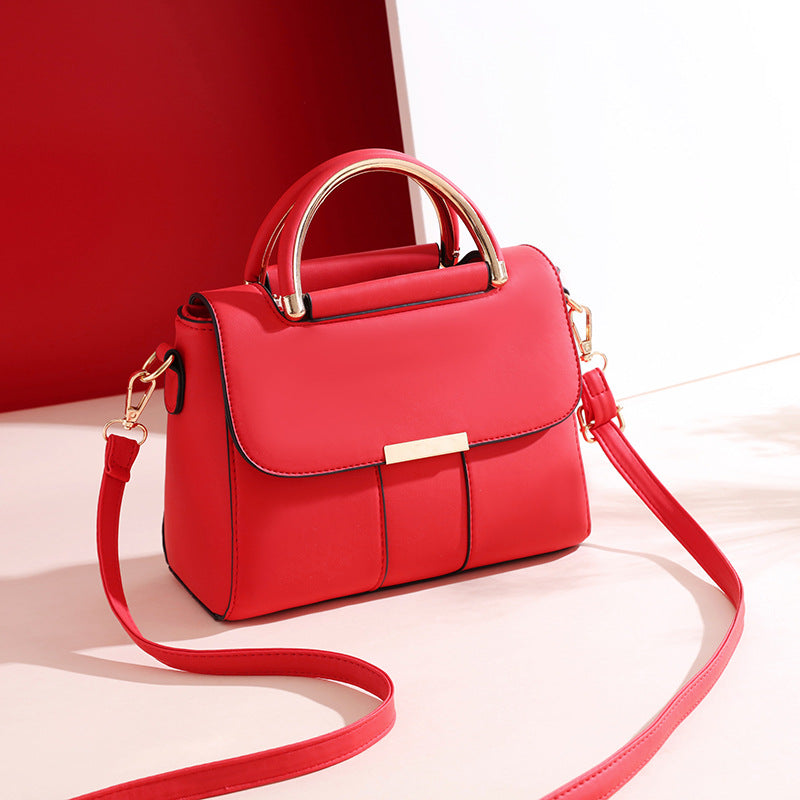Korean Fashion One-shoulder Messenger Pu Small Square Bag