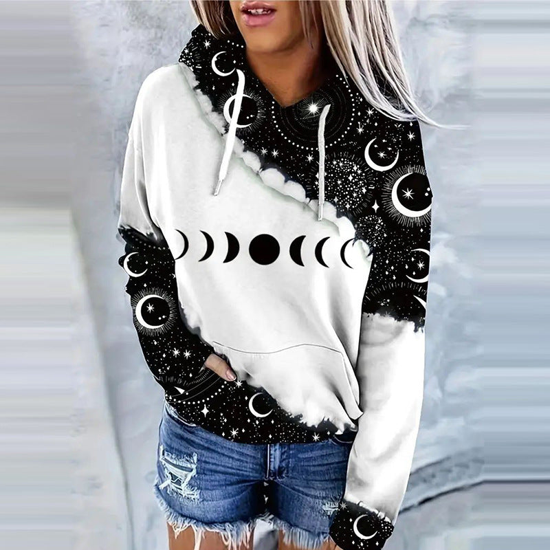 Digital Printing Stylish Fashion Ladies Hoodie Sweater