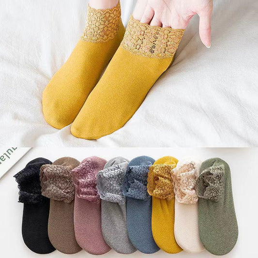 Warm Silicone Non-slip Mid-calf Socks
