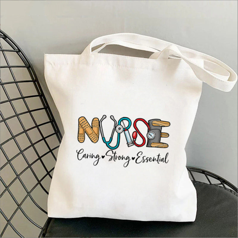 Nursing Printed Canvas Bag
