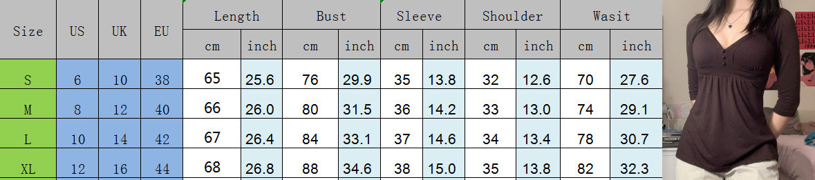 Summer Pure Color Tight Casual Waist Tight V-neck Pullover Top