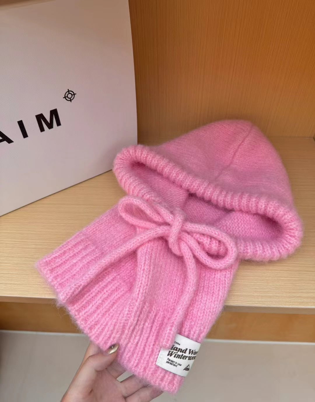 Autumn And Winter New Good-looking Scarf Integrated Knitting Warm Ear Protection