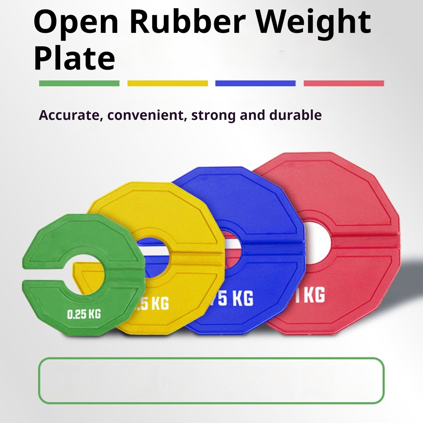 Rubber Barbell Portable Aperture Dumbbell Additional Weight Plate