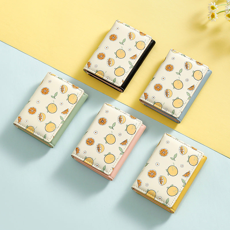 Ins Cartoon Folding Girl's Zero Wallet