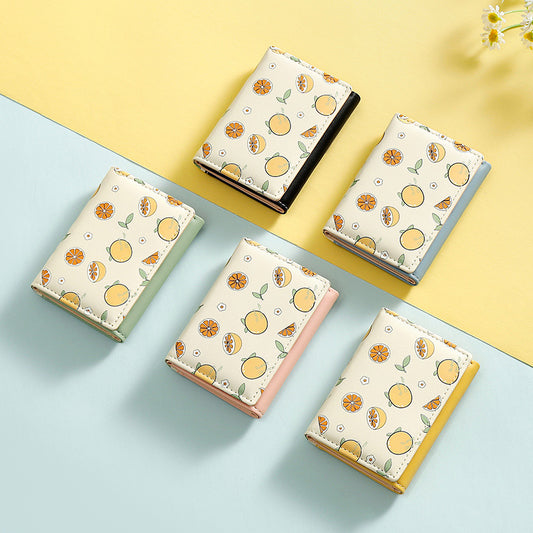 Ins Cartoon Folding Girl's Zero Wallet