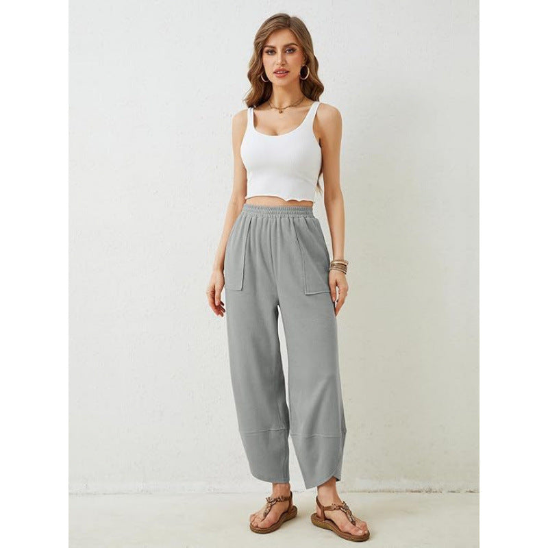 Trendy Cropped Pants For European And American Women