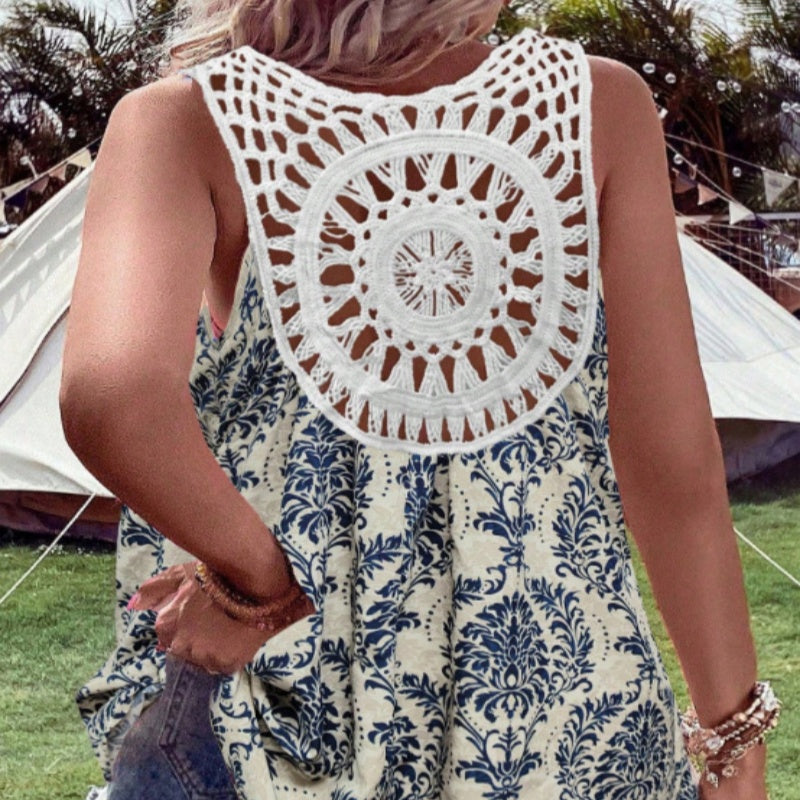 European And American Plus Size Women's Clothes New Tassel Hollow Crocheted Vest