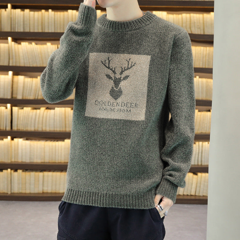 Men's Sweaters Warmth And Thickened Youth For Autumn And Winter Students