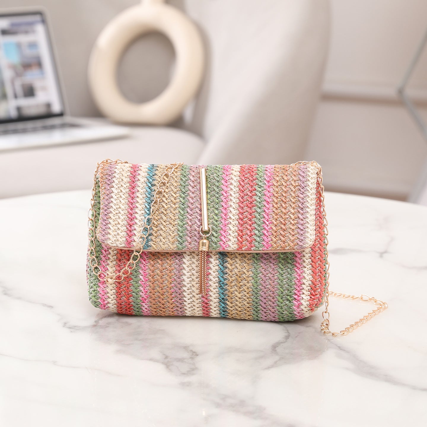 Women's Cross-body Bag Korean Style Trendy Straw