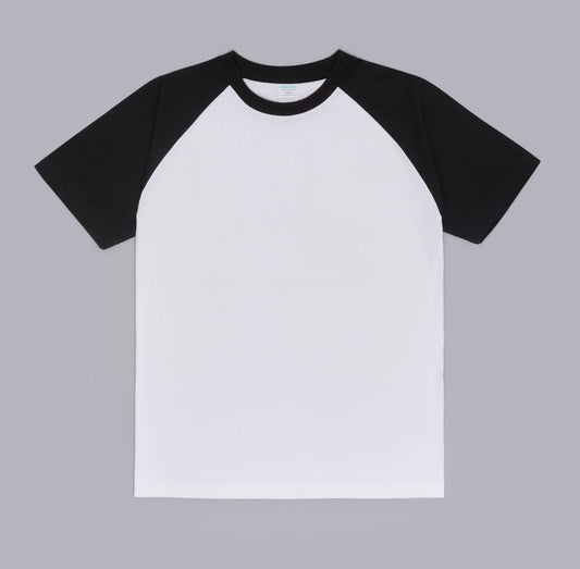 Japanese Heavy Cotton Contrast Color Men's Short Sleeved T Shirt