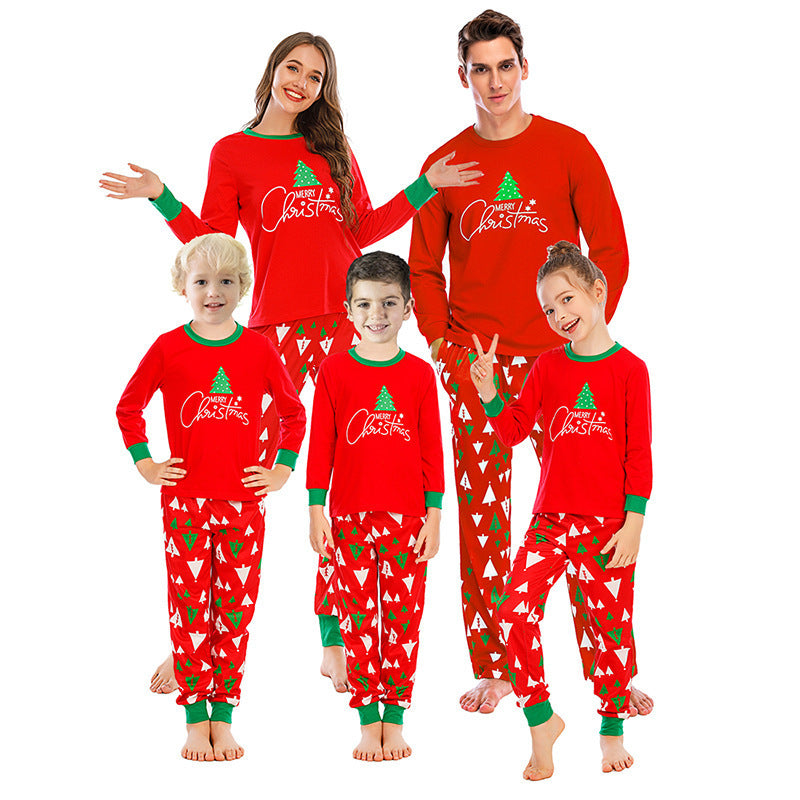 Printed Plaid For Parent-child Home Clothes