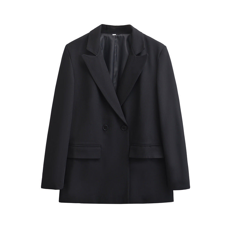 Women's Fashion Loose Cool Double Breasted Coat