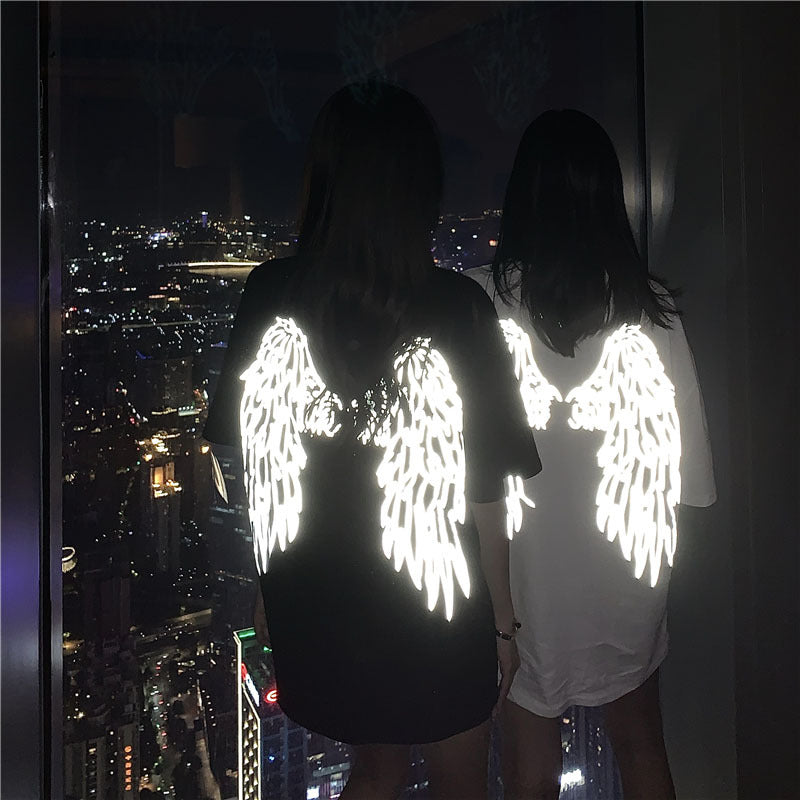 Reflective Wings Short-sleeved Men's T-shirt Trendy Trend