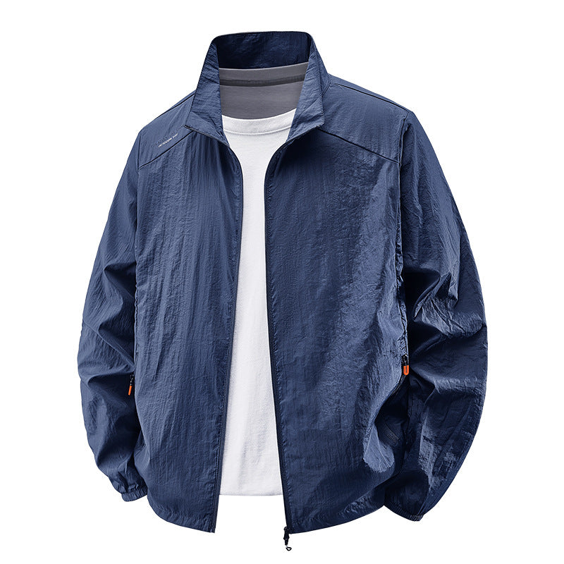 Mens Lightweight Casual Large-size Sun-protective Jacket