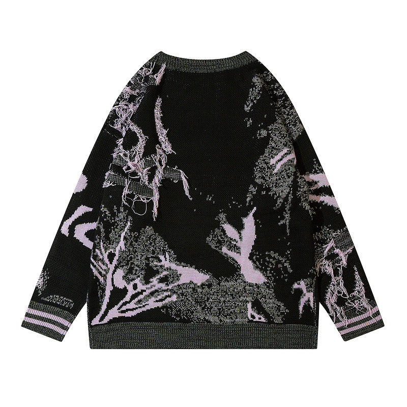 Vintage Solitary National Style Fashion Sweater