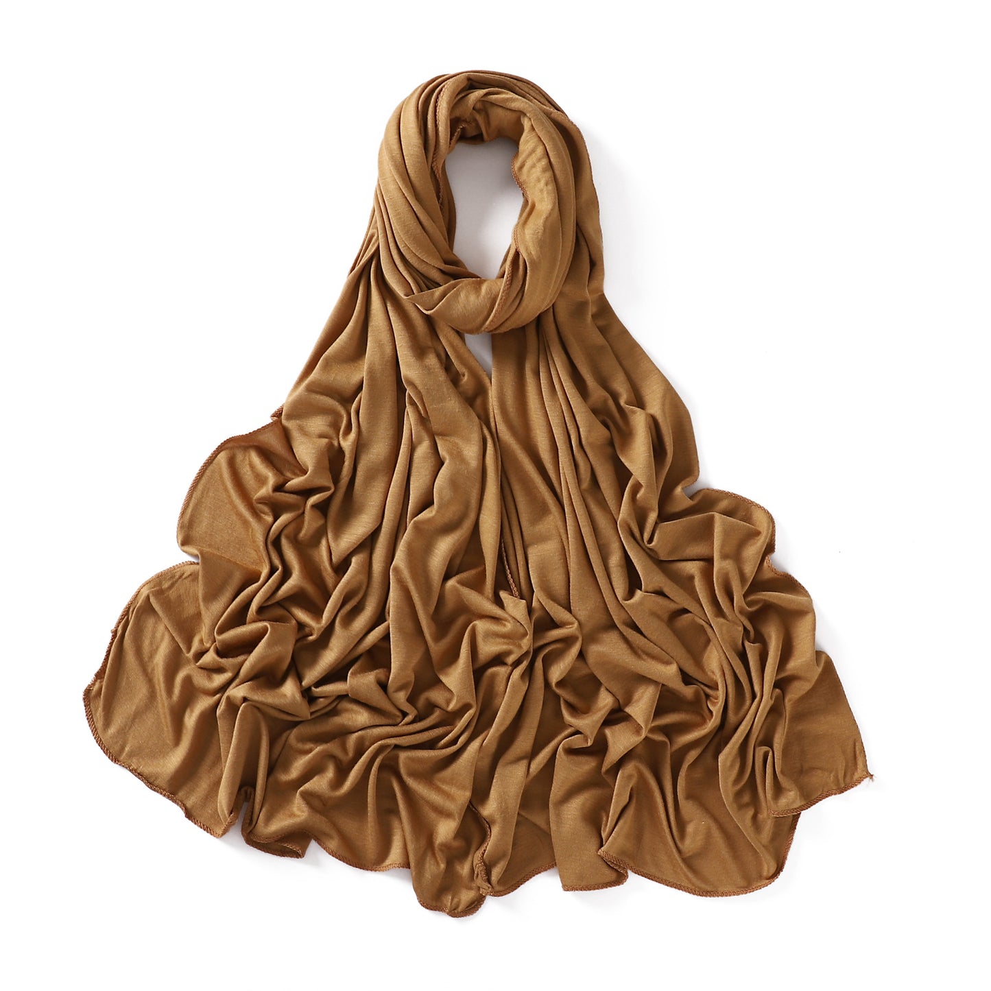 Colors Solid Color Modal Scarf Small Size Monochrome Jersey Veil Mercerized Cotton Scarf