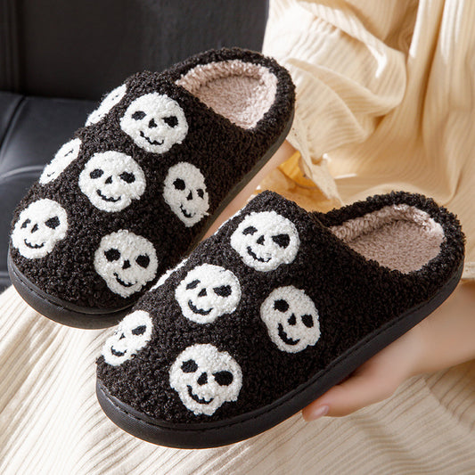 Pumpkin Printed Halloween Slippers For Women